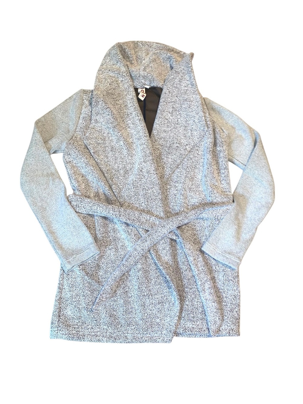Dolan Left Coast Collection Herringbone Cardigan Wrap Jacket S